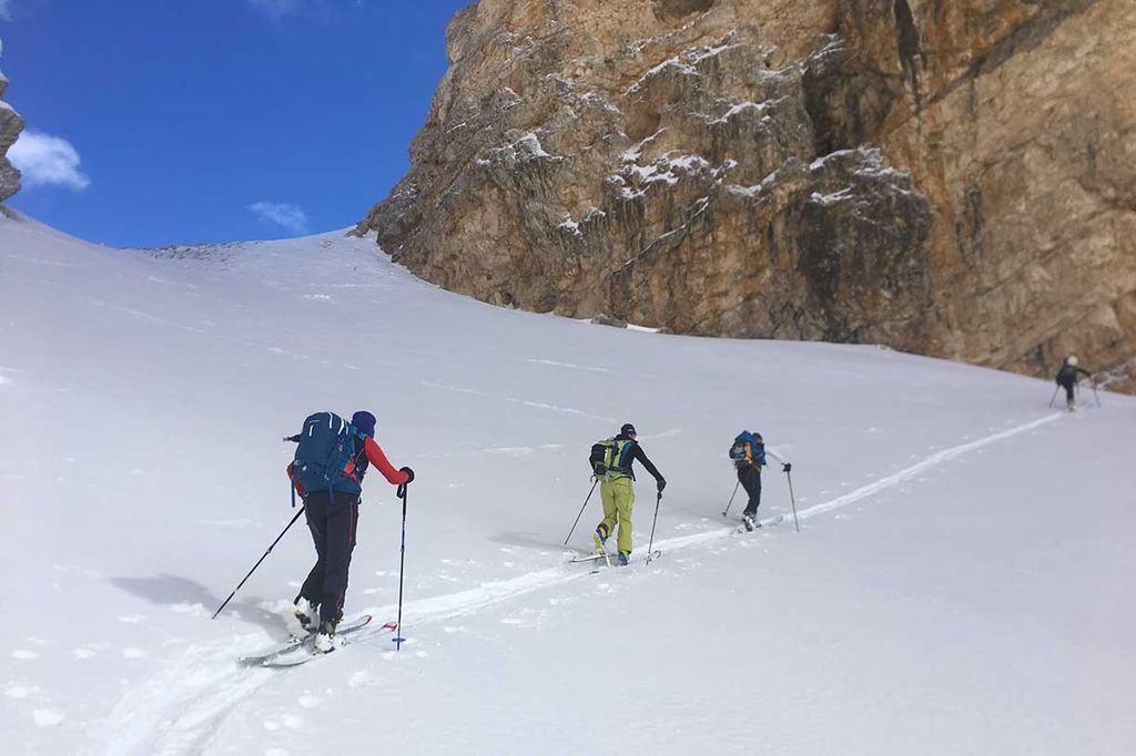 Ski Mountaineering in the Forcella Fanes - Dolomiti SkiRock